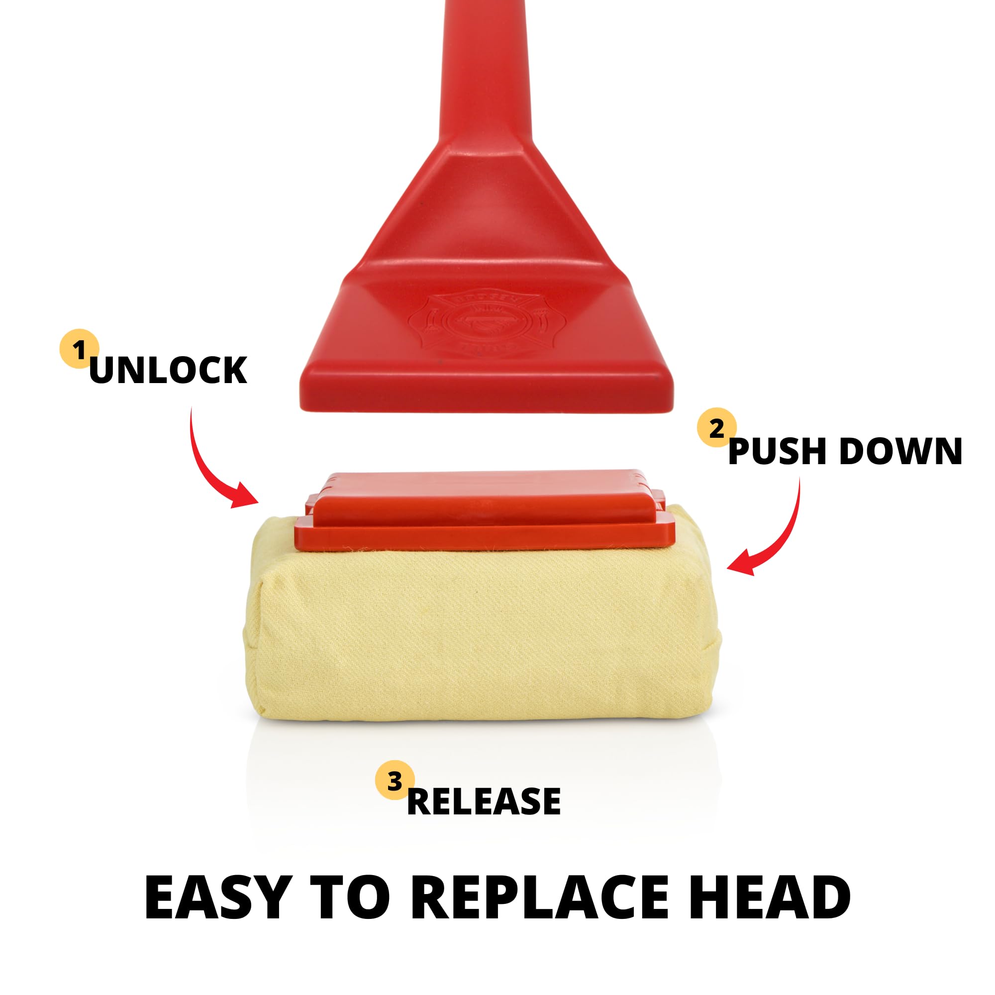 Grill Rescue Replacement Head side view, showing aramid fiber material