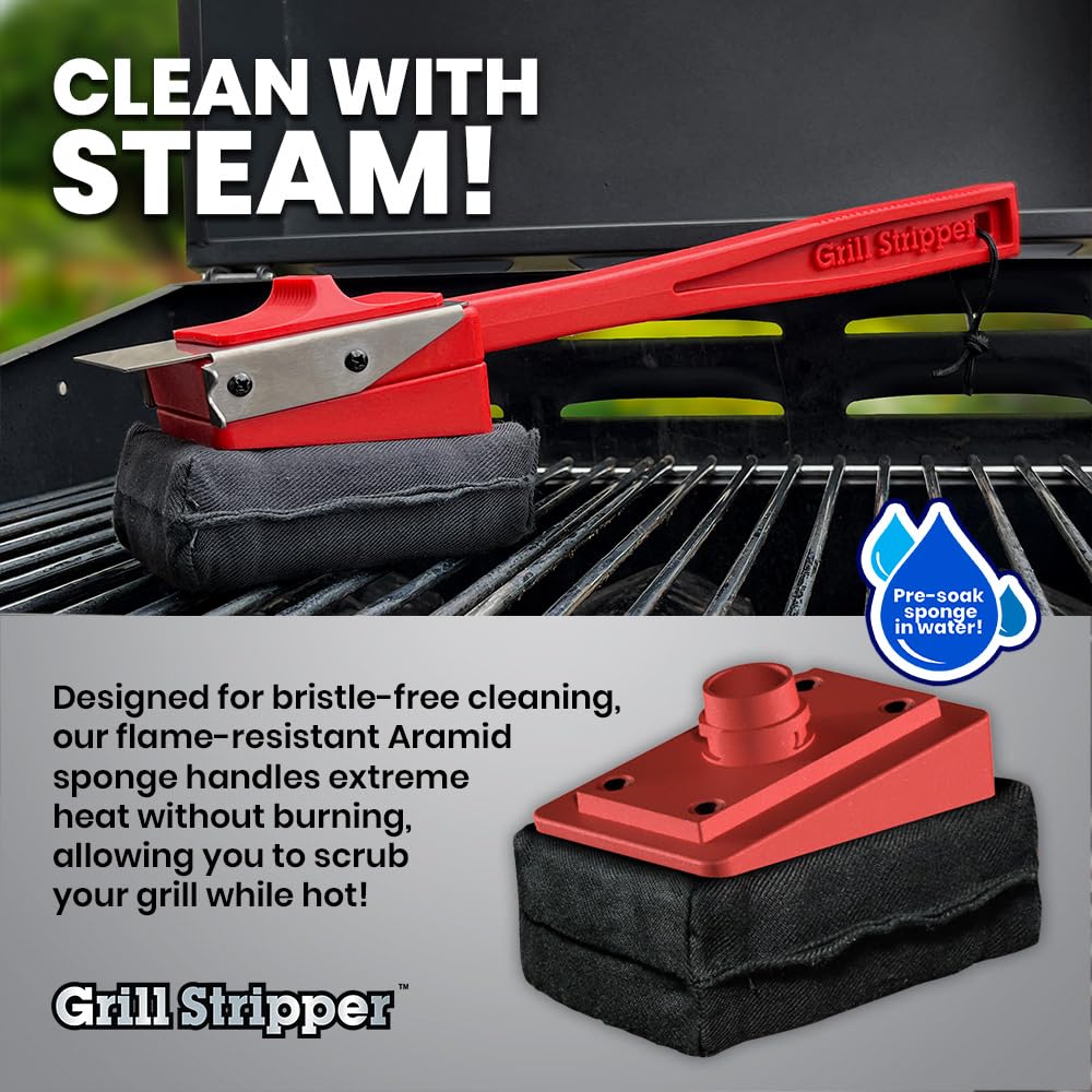 Grill Stripper Grill Cleaner parts laid out