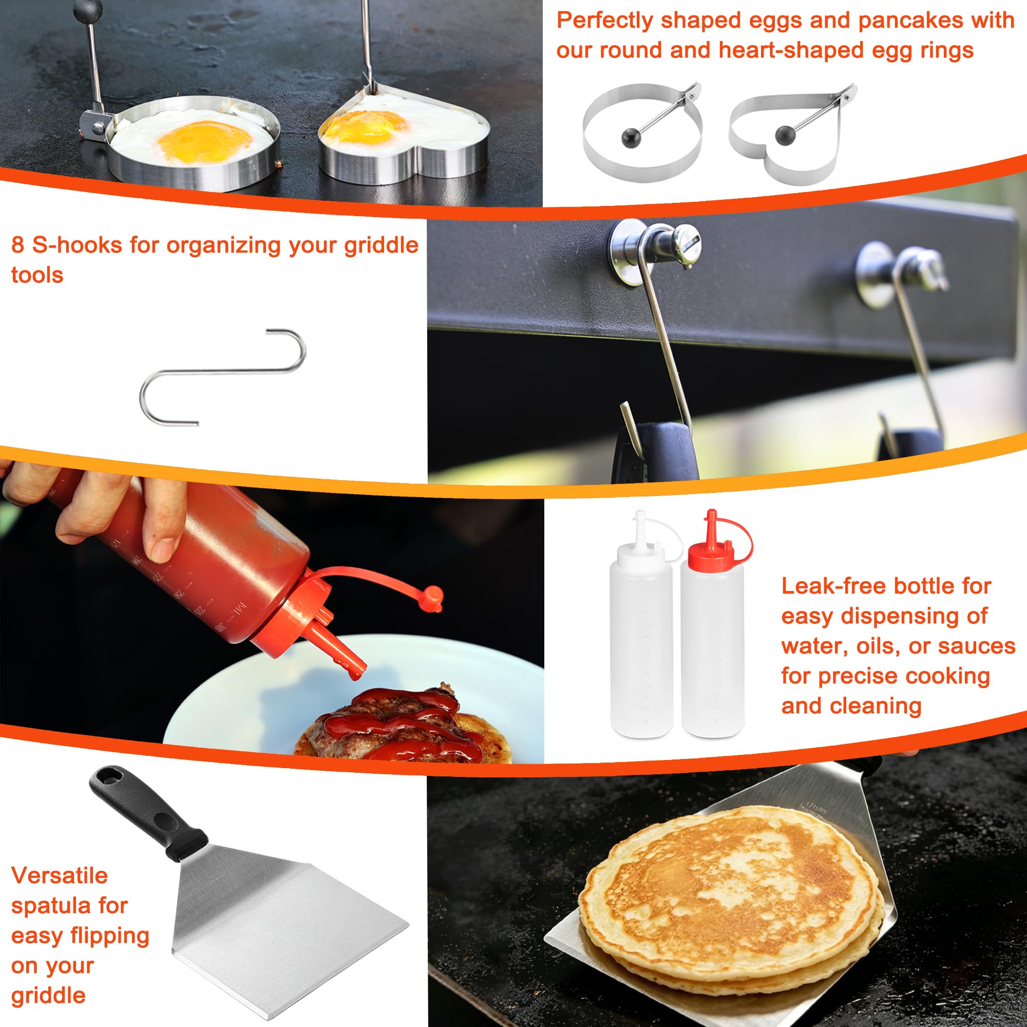 Grill tongs and burger press from DY DECENT FAMILY kit