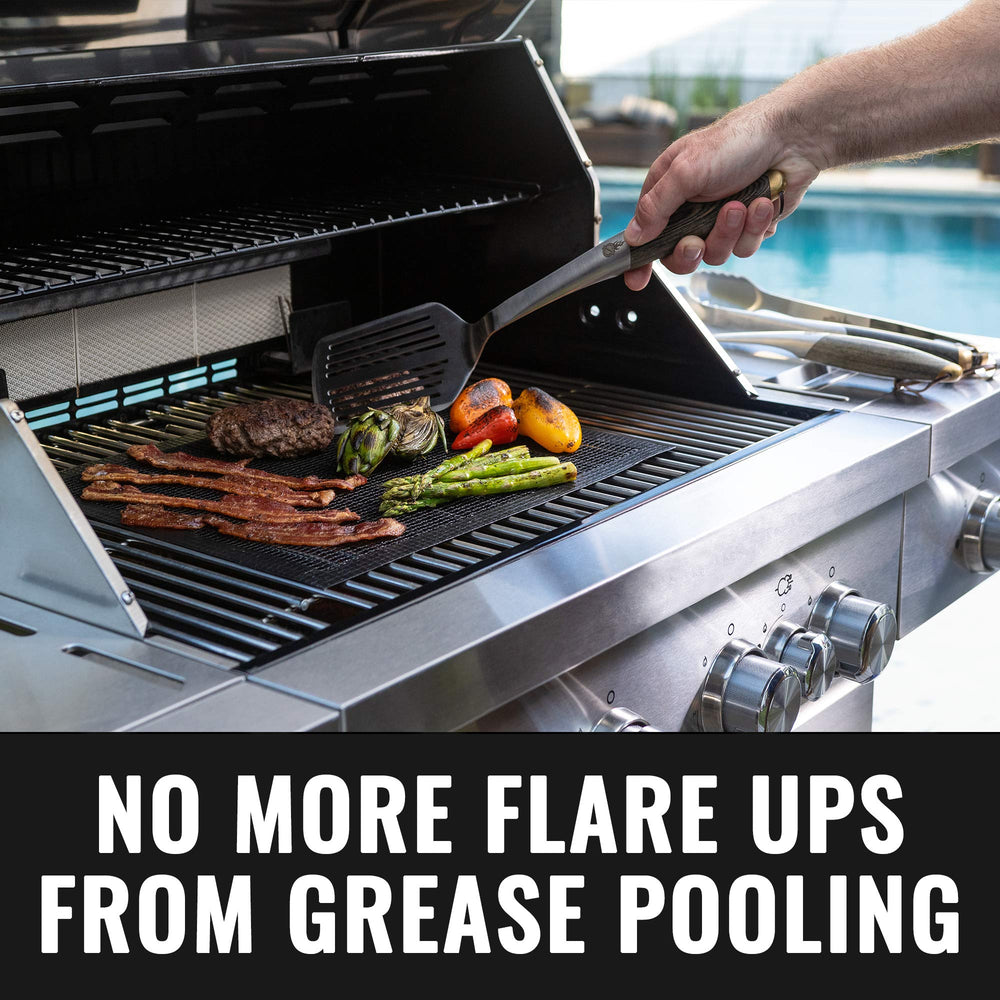 Grillaholics Grill Mats folded for easy cleaning