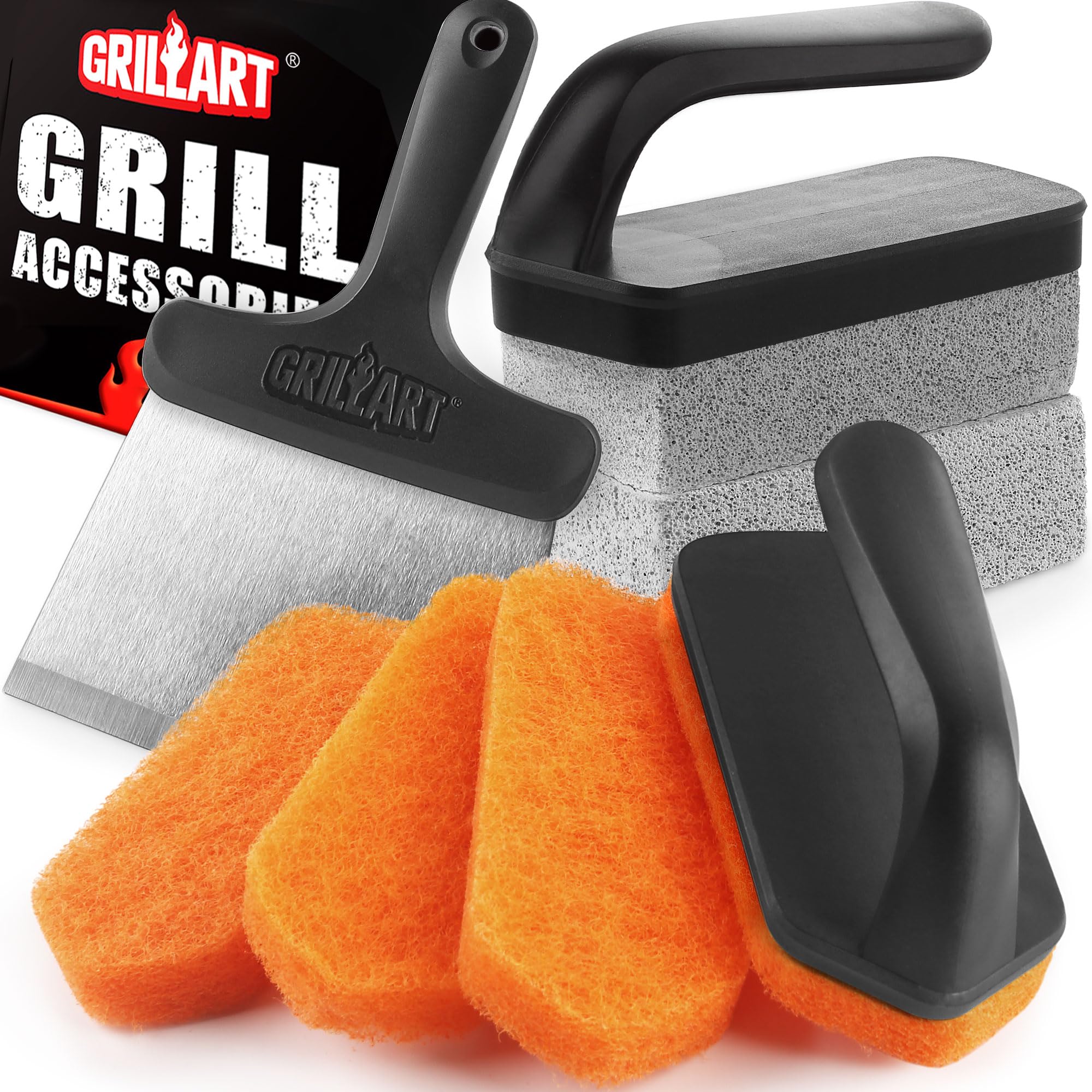 GRILLART Griddle Cleaning Kit packaging front view
