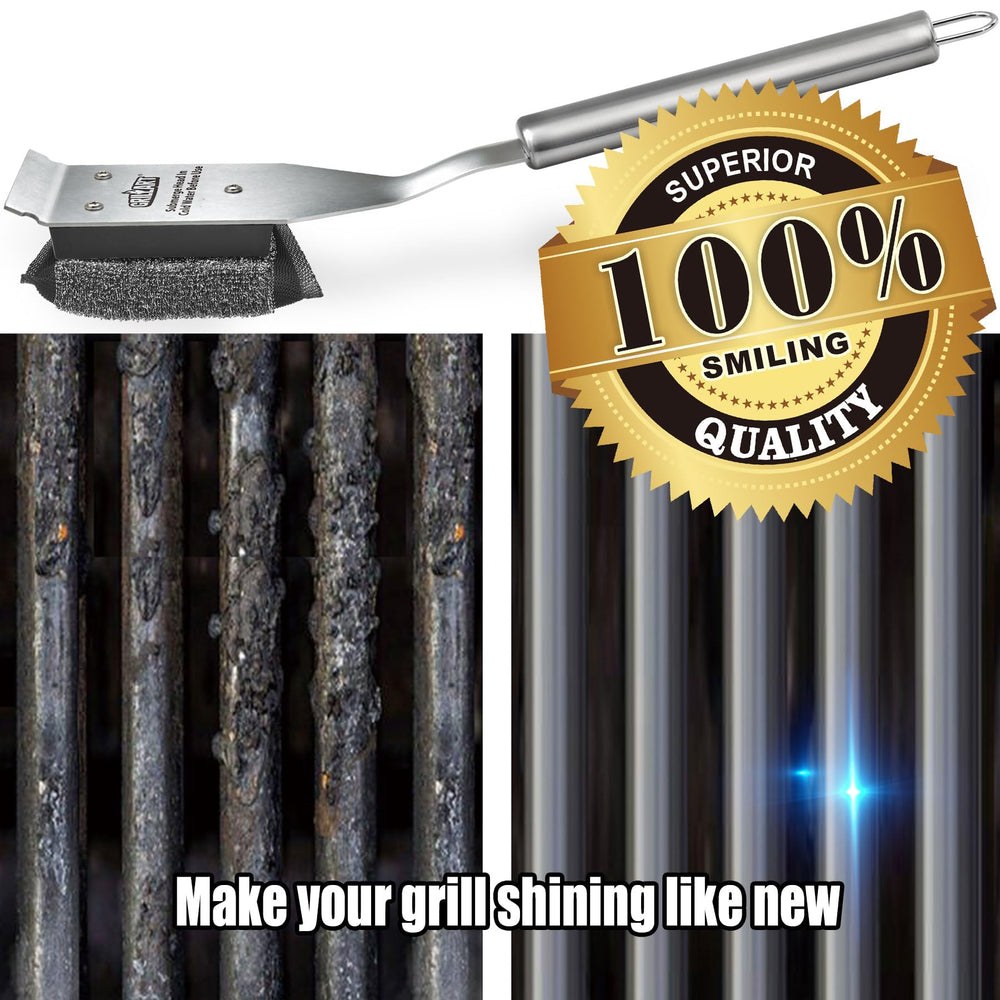 GRILLART Grill Brush head packaging view