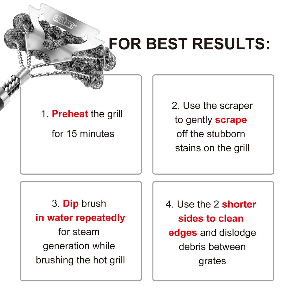 GRILLART grill brush product packaging