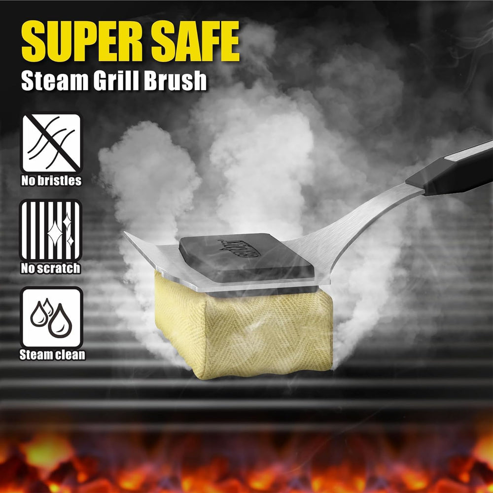 GRILLART Grill Brush with cleaning head in dishwasher