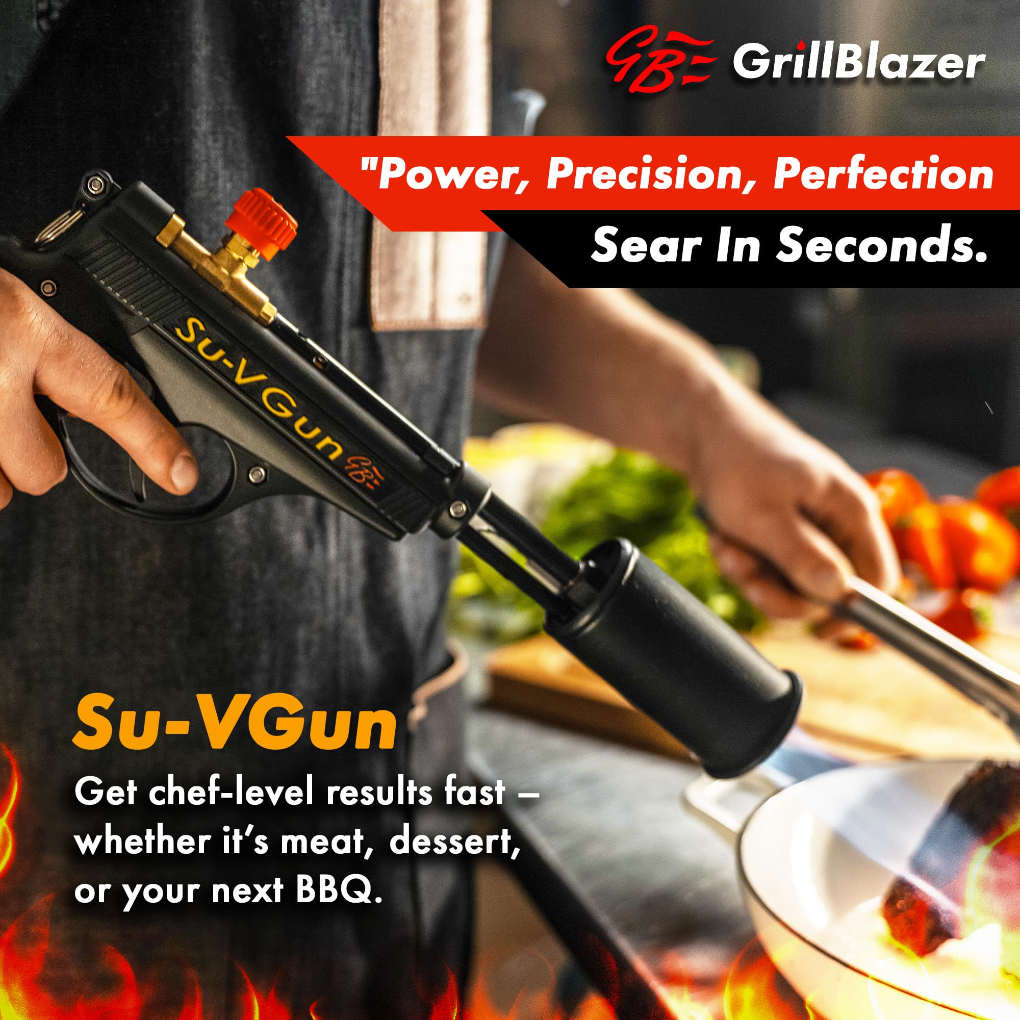 GRILLBLAZER Su-VGun Propane Torch side view