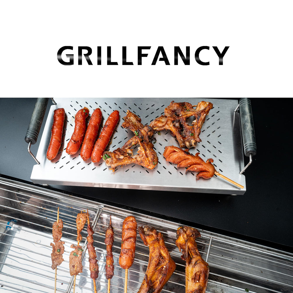 GRILLFANCY Adjustable Grill Warming Rack packed for delivery
