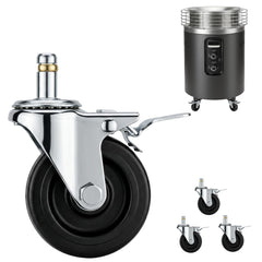 GRILLHOME wheels for Ninja Fireside 360 fire pit, side view