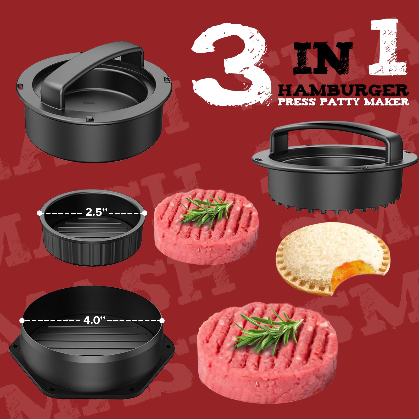 Grilliance Smash Burger Press Kit packaging for gifting