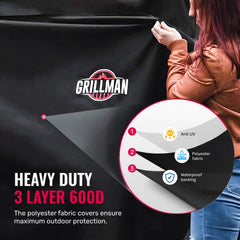 Grillman BBQ Grill Cover packaging with product details