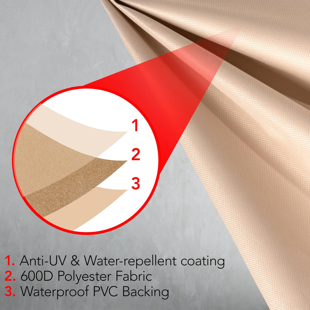 GrillTough 60 Inch BBQ grill cover side view
