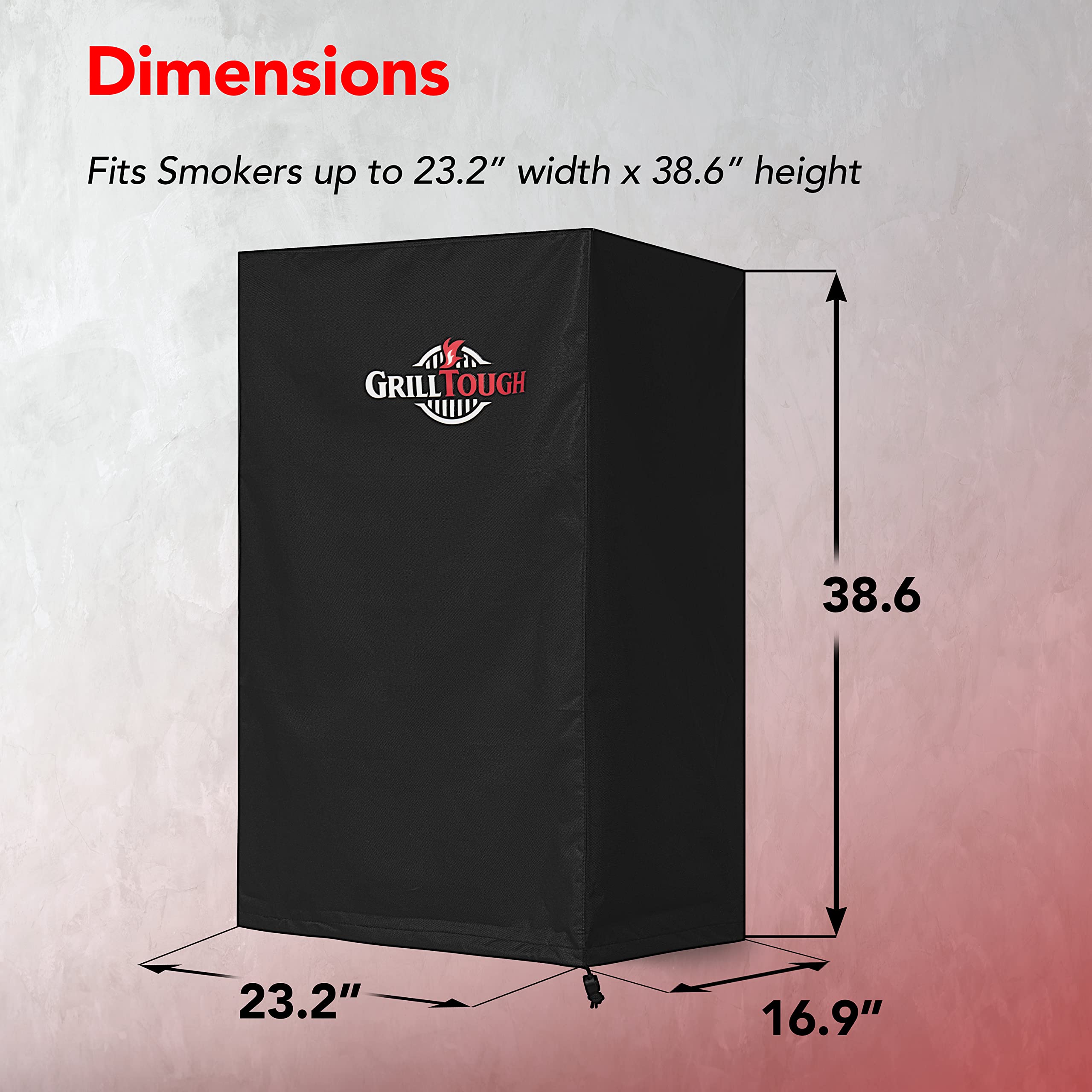 GrillTough Smoker Cover packaging details