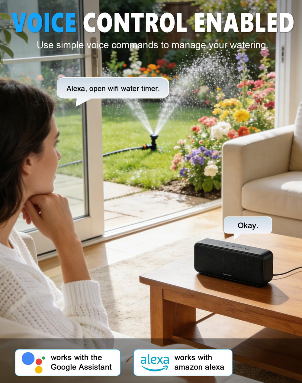Grillum WiFi Sprinkler Timer showing battery compartment