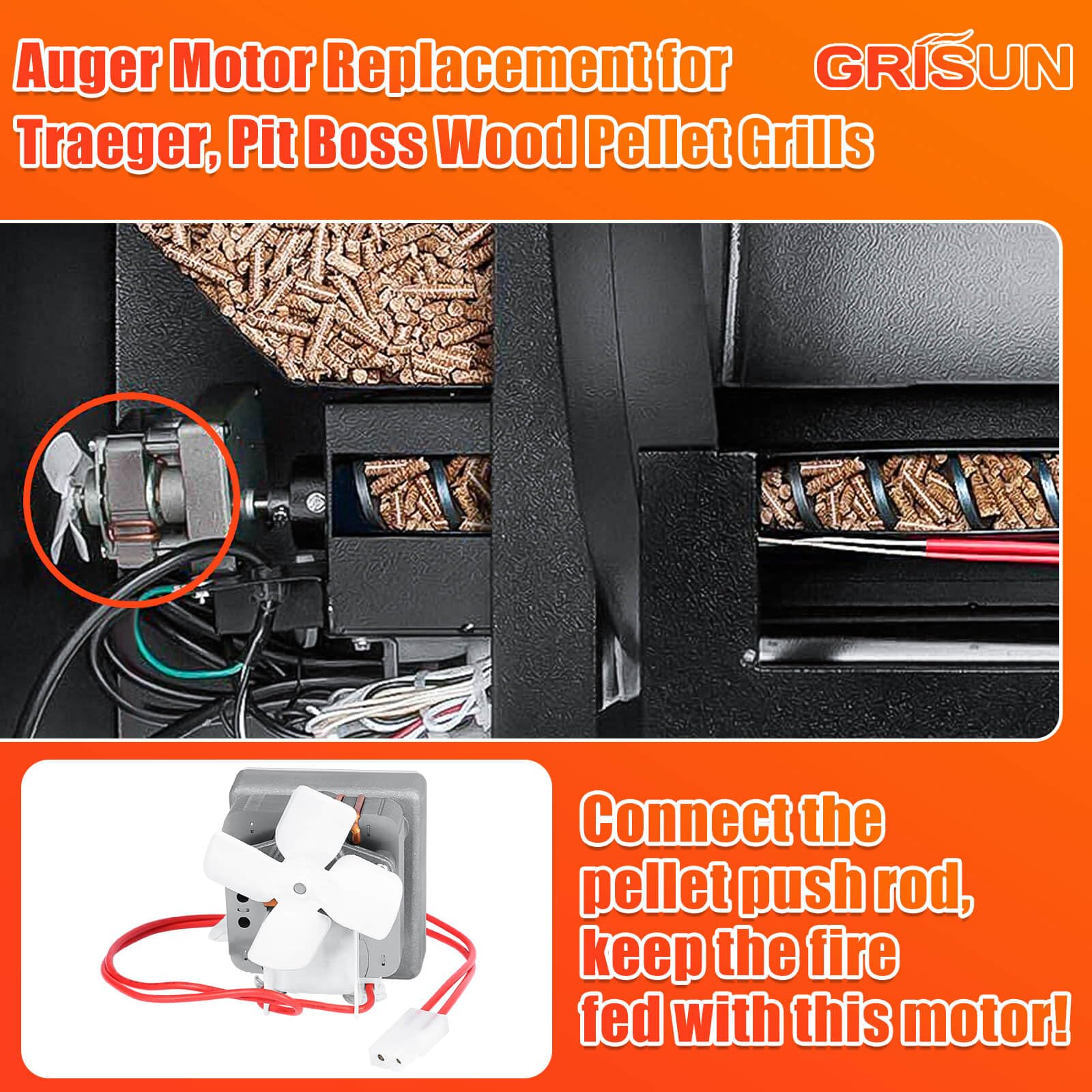 GRISUN Auger Motor with included auger pin