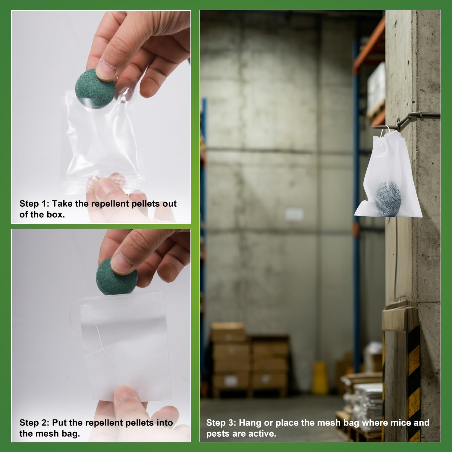 GRLEP Mouse Repellent in a kitchen corner