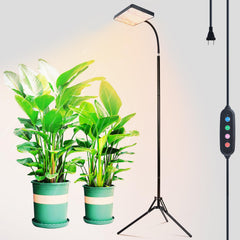 GroCruiser Full-Spectrum Grow Light with Stand in black