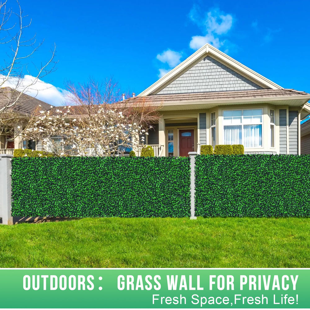 Grooy Boxwood Panels in a garden setting