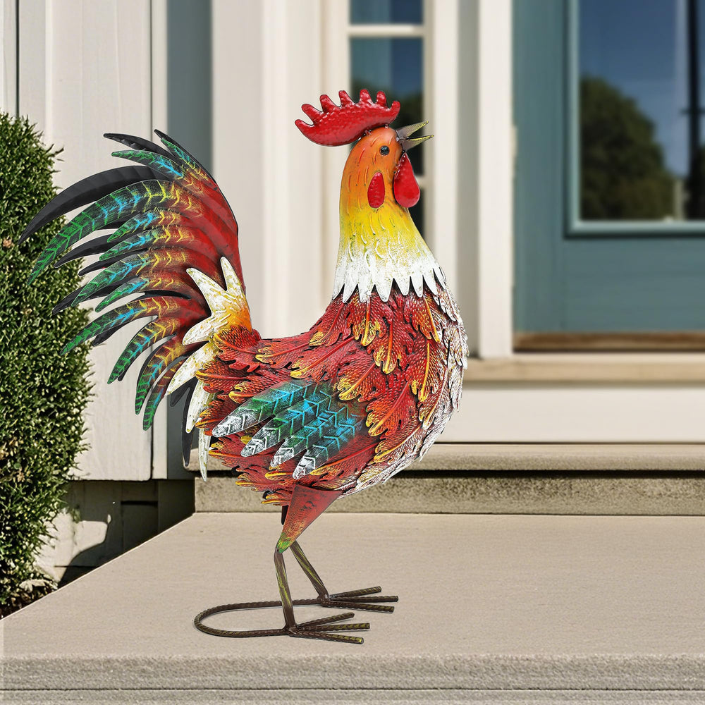 Ground stake for Autodaya Metal Rooster statue