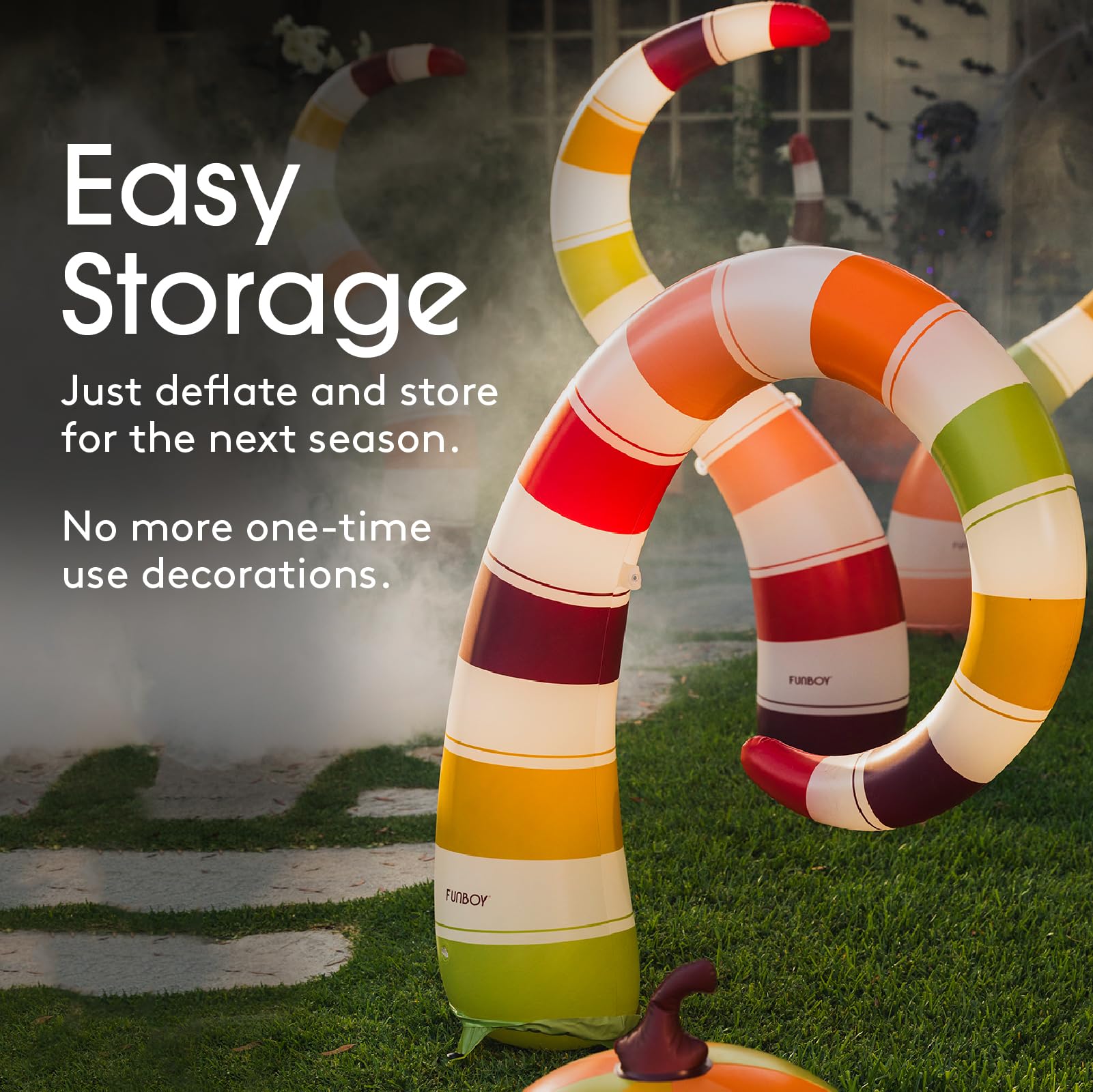 Ground stakes for securing FUNBOY inflatable snakes