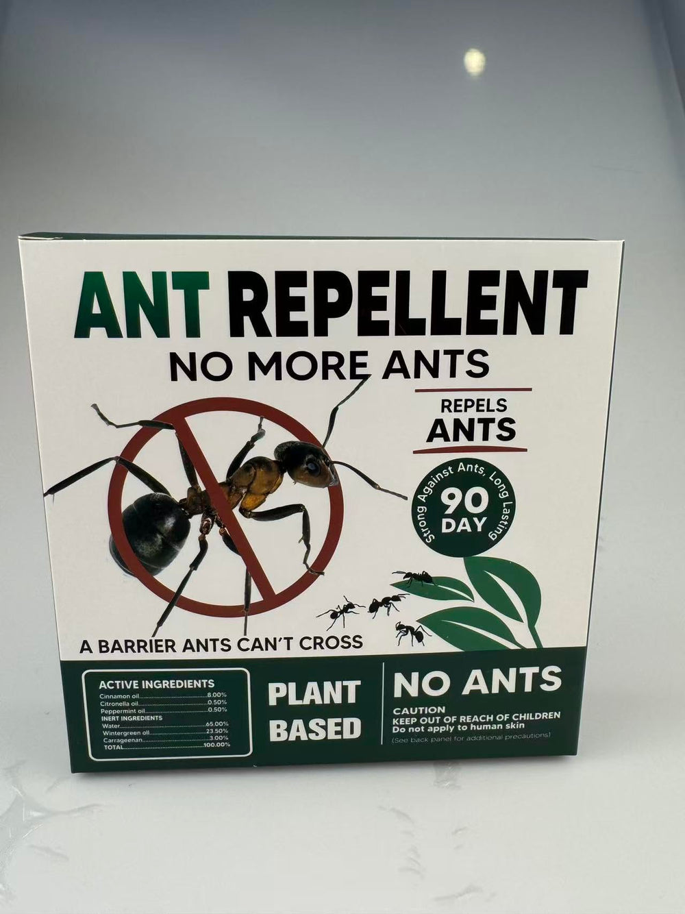 Group of CVKDGJD Ant Repellent bottles arranged together