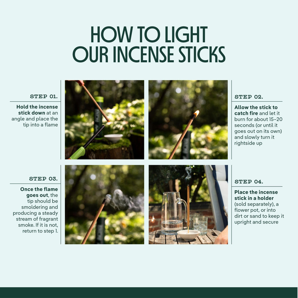 Group of Murphy's Naturals Incense Sticks displayed on a wooden table