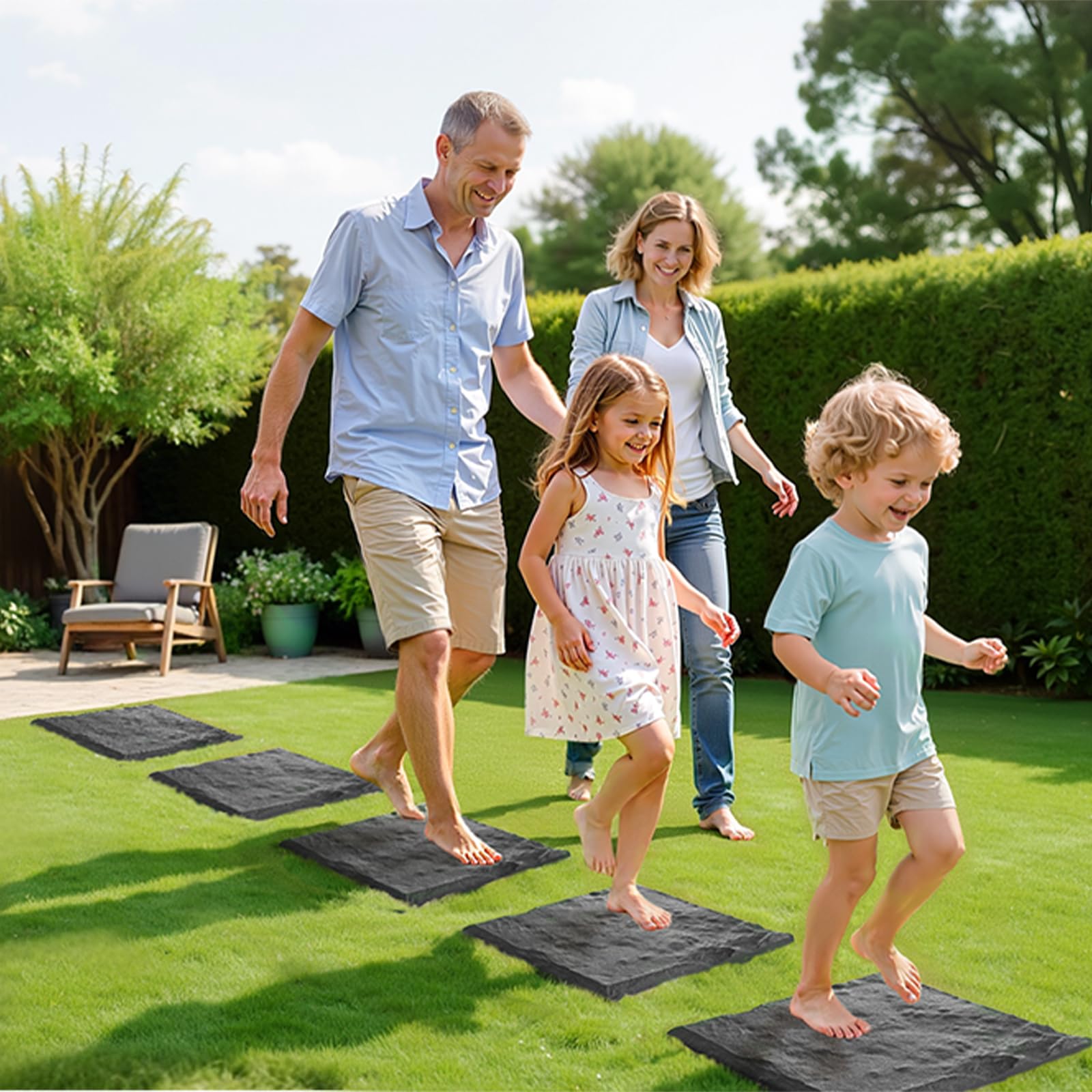 Group of VEVOR stepping stones in outdoor setting