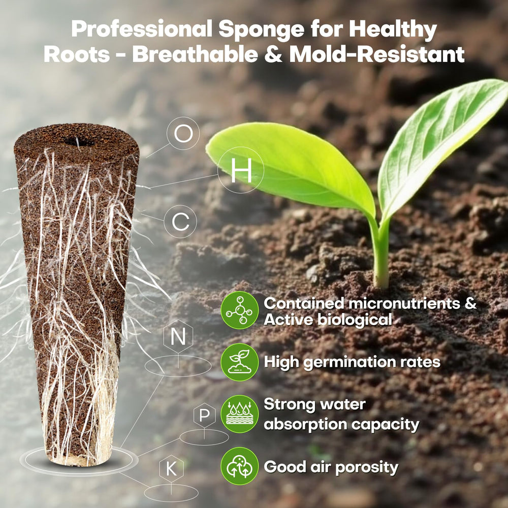 Grow baskets and domes from Ahopegarden Hydroponic Pods Kit