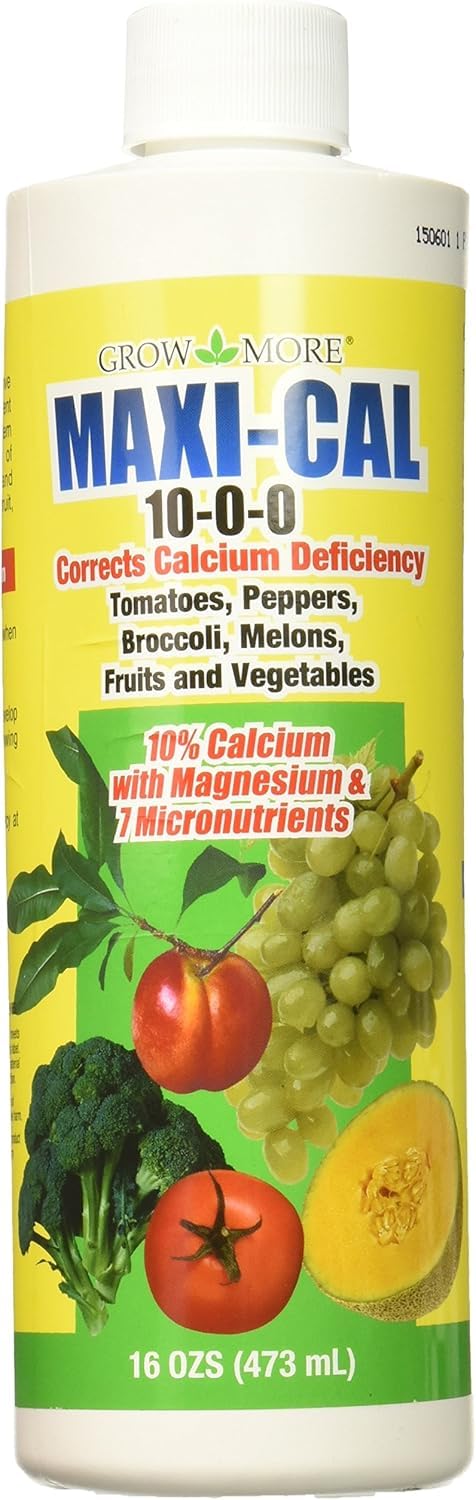 Grow More Maxi-Cal Calcium Nitrate Fertilizer 16 oz front view