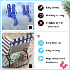 growell Towel Bands on a beach chair securing a towel
