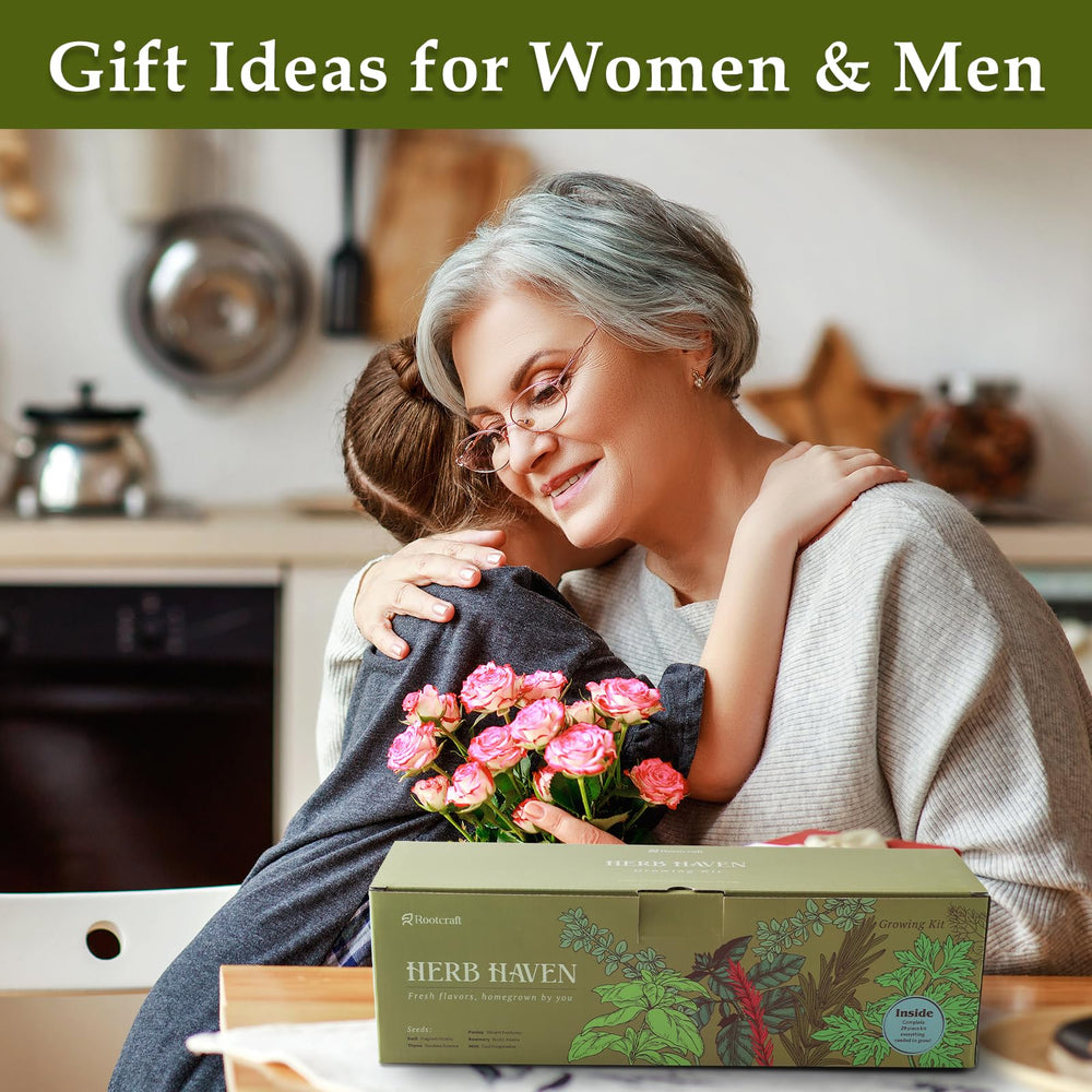 Growing herbs indoors using ROOTCRAFT planter kit