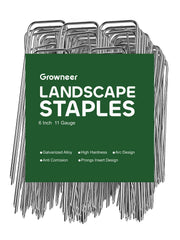 GROWNEER 6 inch landscape staples pack front view
