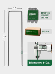 GROWNEER galvanized steel stakes close-up