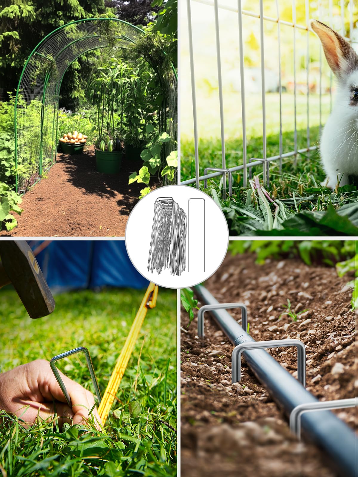 GROWNEER landscape staples for securing landscape fabric