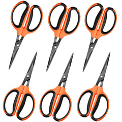GROWNEER Trimming Scissors front view with orange handles
