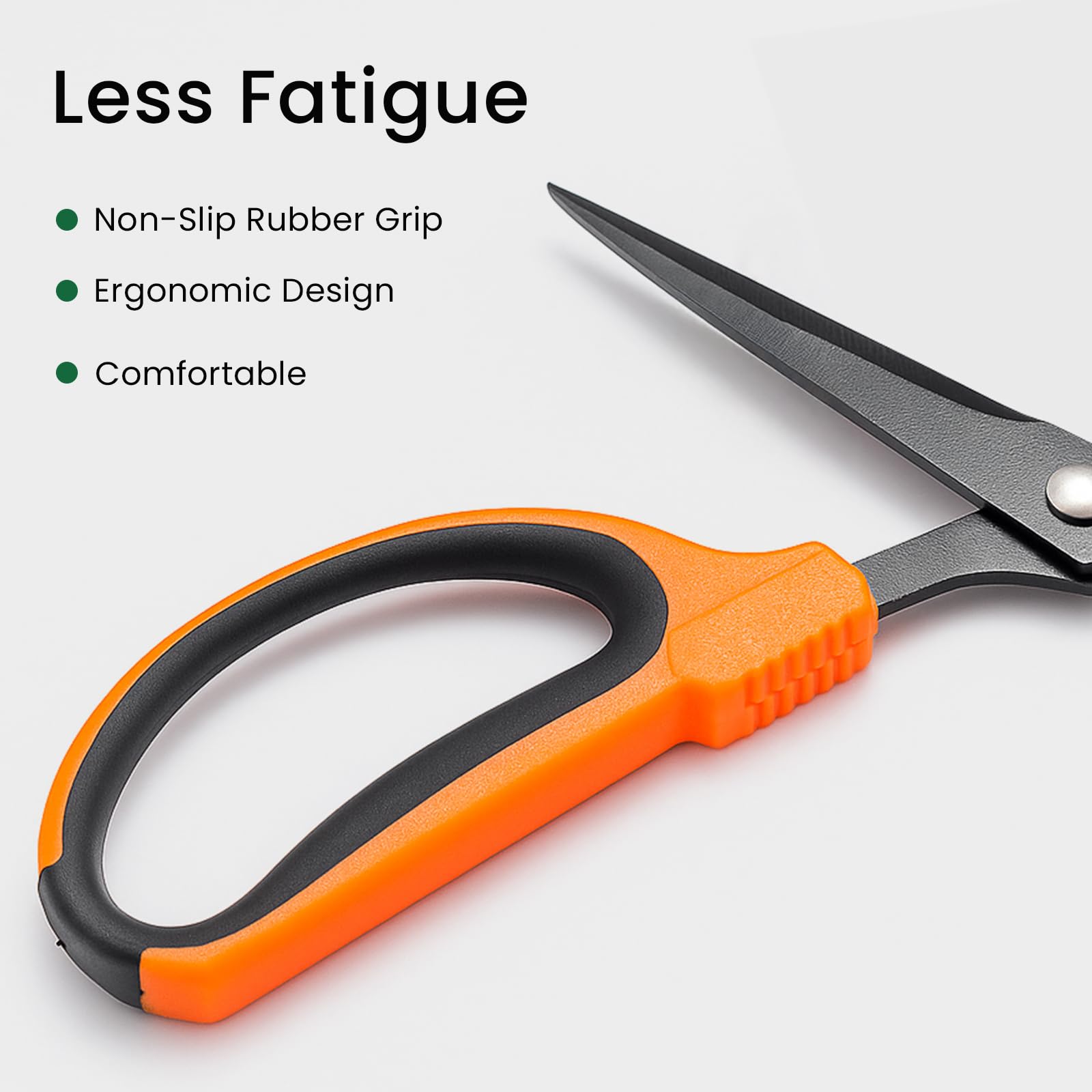 GROWNEER Trimming Scissors with ergonomic rubber grip