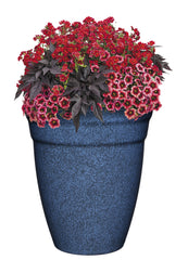 GROWSCAPE Allaire 12-inch Indigo Planter with plants