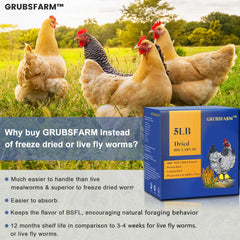 GRUBSFARM Dried Black Soldier Fly Larvae in resealable bag