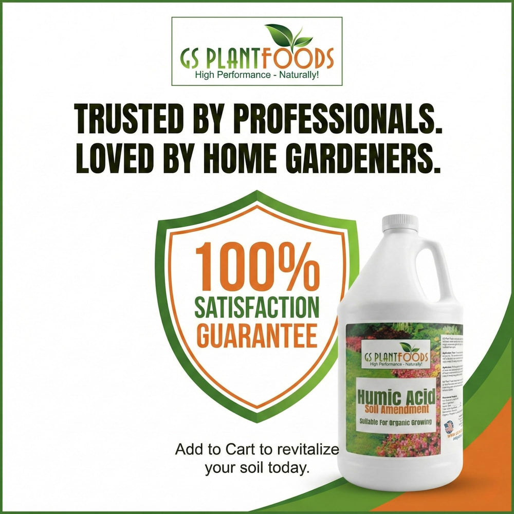 GS Plant Foods Humic Acid Soil Amendment use on houseplants