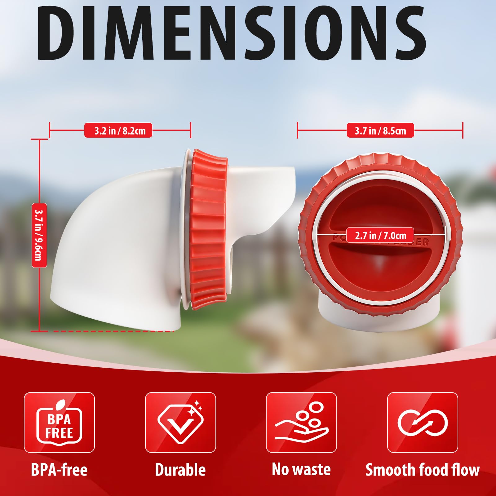 GSHWXD packaging for 4-Pack Chicken Feeder Ports