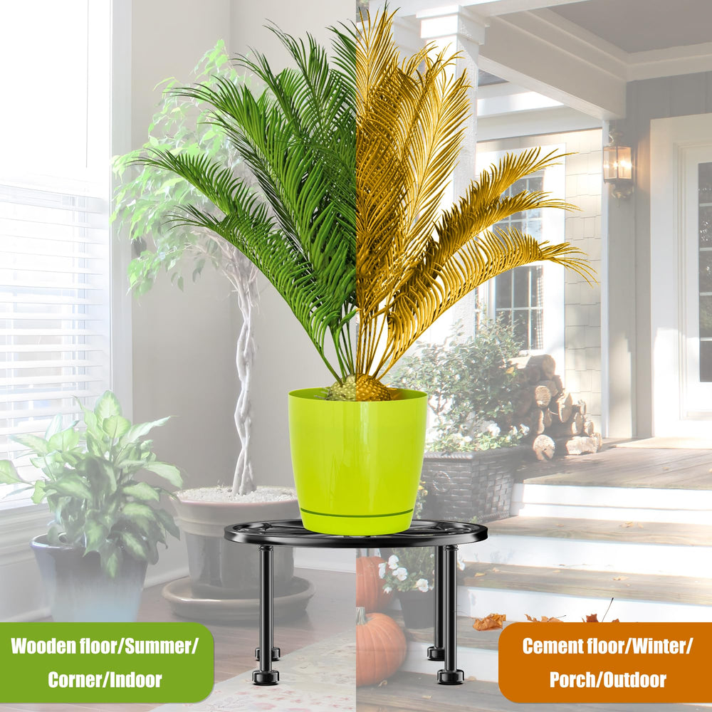 Gskeco Plant Stand close-up of rubberized feet for stability