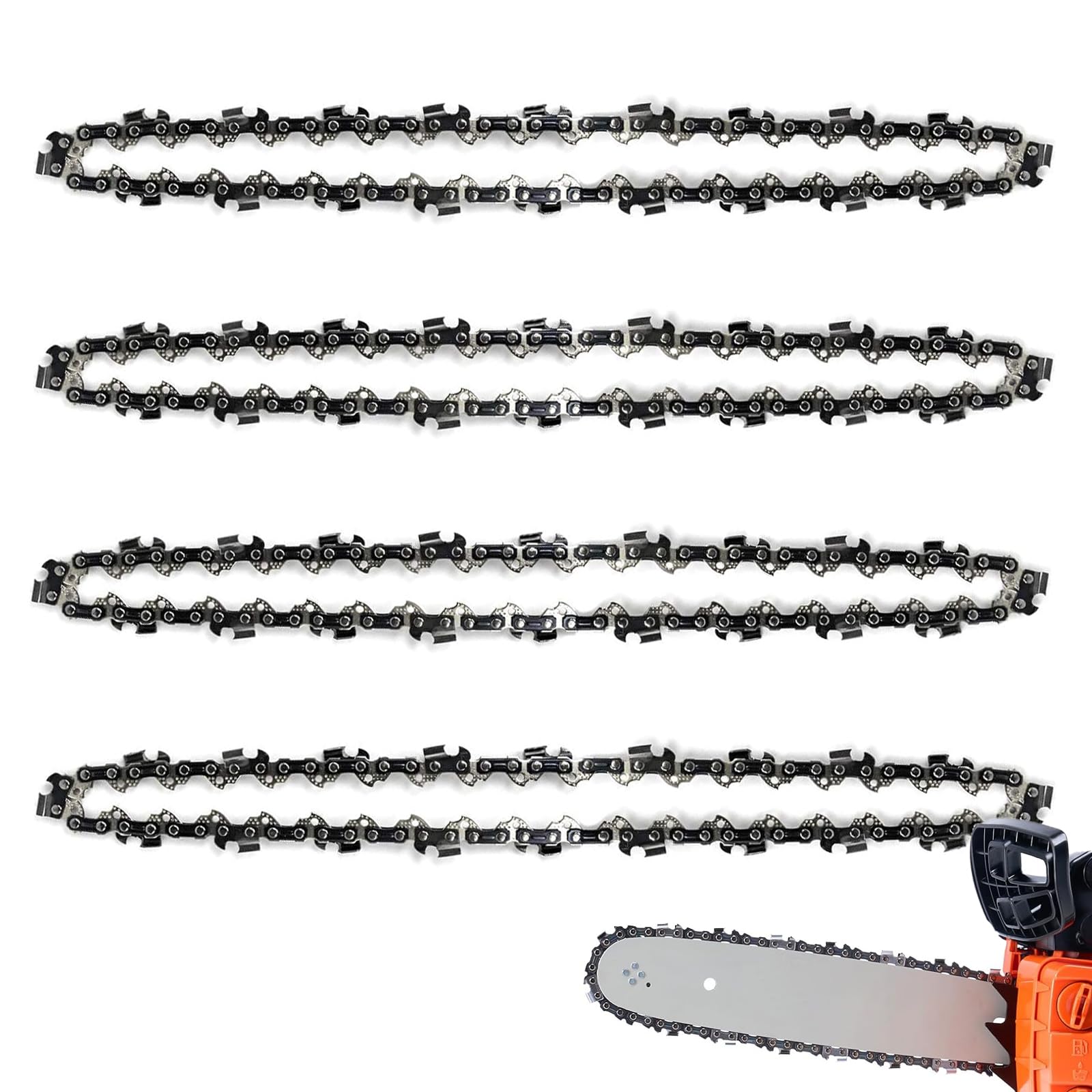GSSHBR 14 Inch Chainsaw Chain Pack with 4 chains