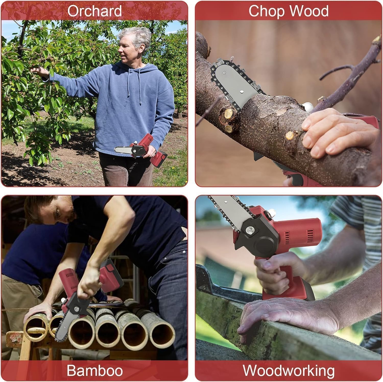 GSSHBR 4 Inch Mini Chainsaw Chain specifications on the label