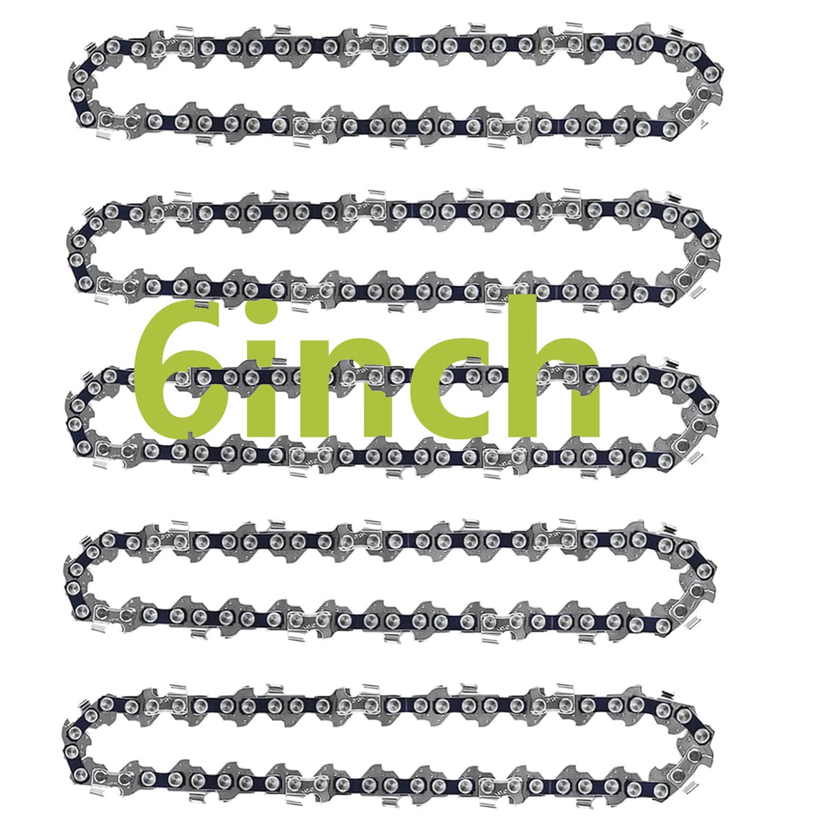 GSSHBR 5 Pack 6-Inch Chainsaw Chain front view