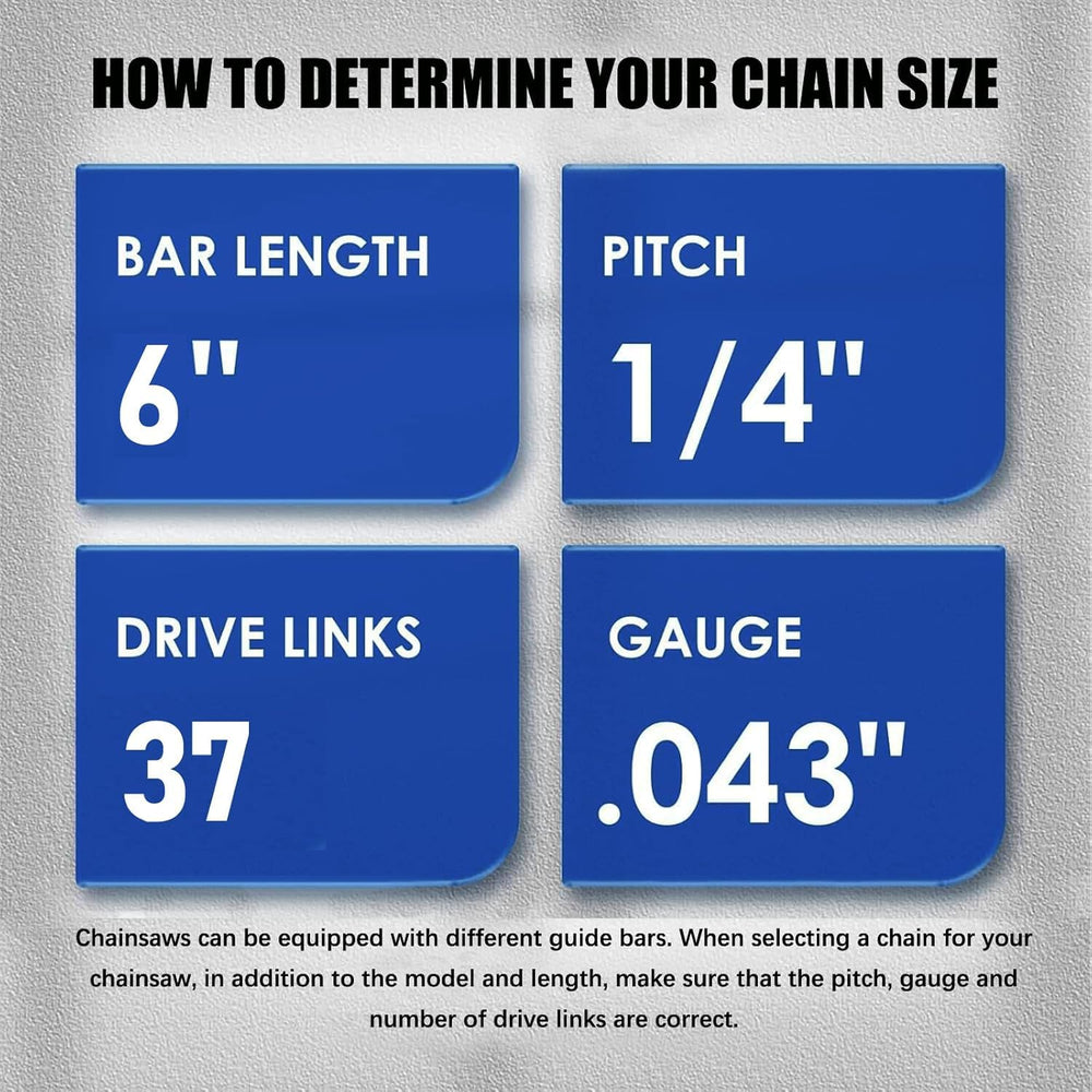 GSSHBR 6 Inch Mini Chainsaw Chain packaging