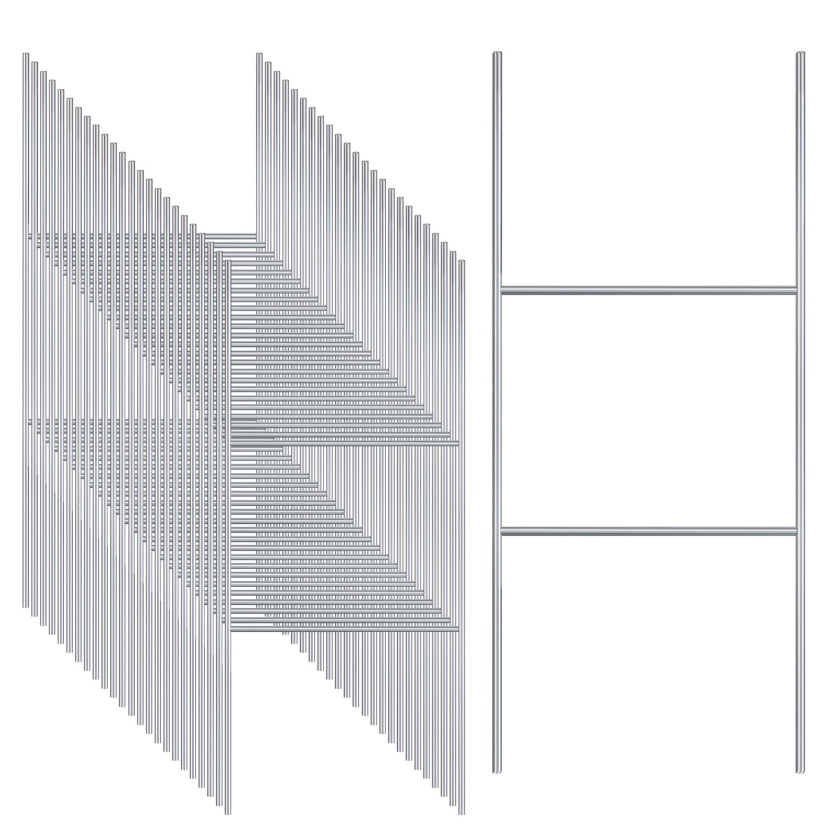 Gtongoko 25 Pack H Frame Yard Sign Stakes front view