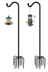 Gtongoko 92in Heavy Duty Shepherd Hook with 7-prong base front view