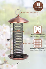 Gtongoko Bird Feeder close-up of metal mesh design