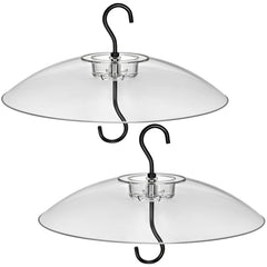 Gtongoko Bird Feeder Cover Dome 12-inch transparent view
