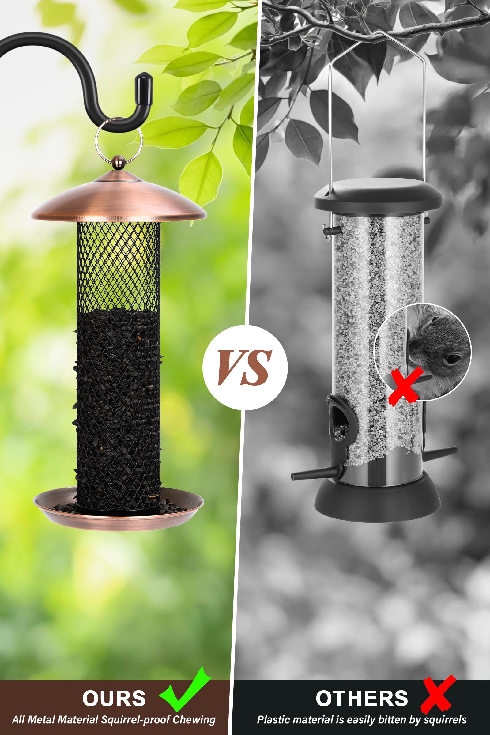 Gtongoko Bird Feeder in a garden setting