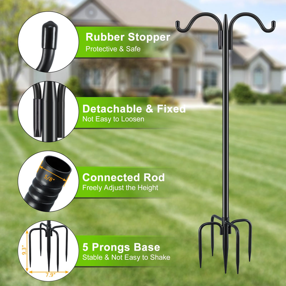 Gtongoko bird feeder pole installed in outdoor garden