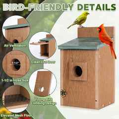Gtongoko Bluebird House showing predator guard and ventilation holes